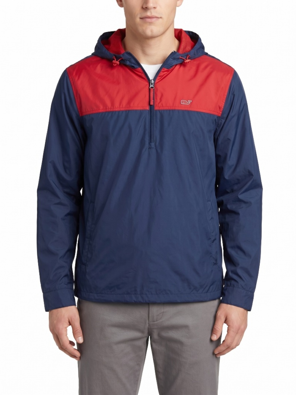 Vineyard Vines Target Collab Anorak Windbreaker Jacket Navy Blue Red Men XXL